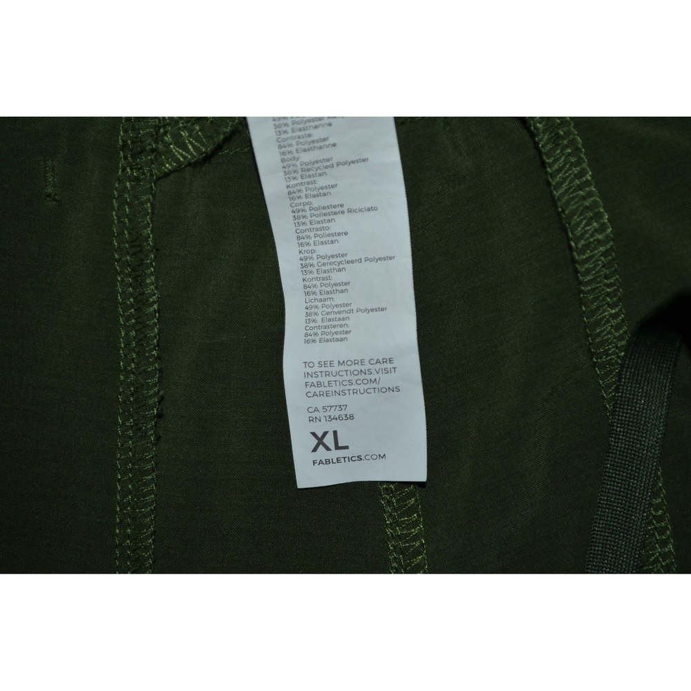 Fabletics Mens The Only Pants Olive Green Stretch Athletic Chino XL x 27" - Picture 4 of 12